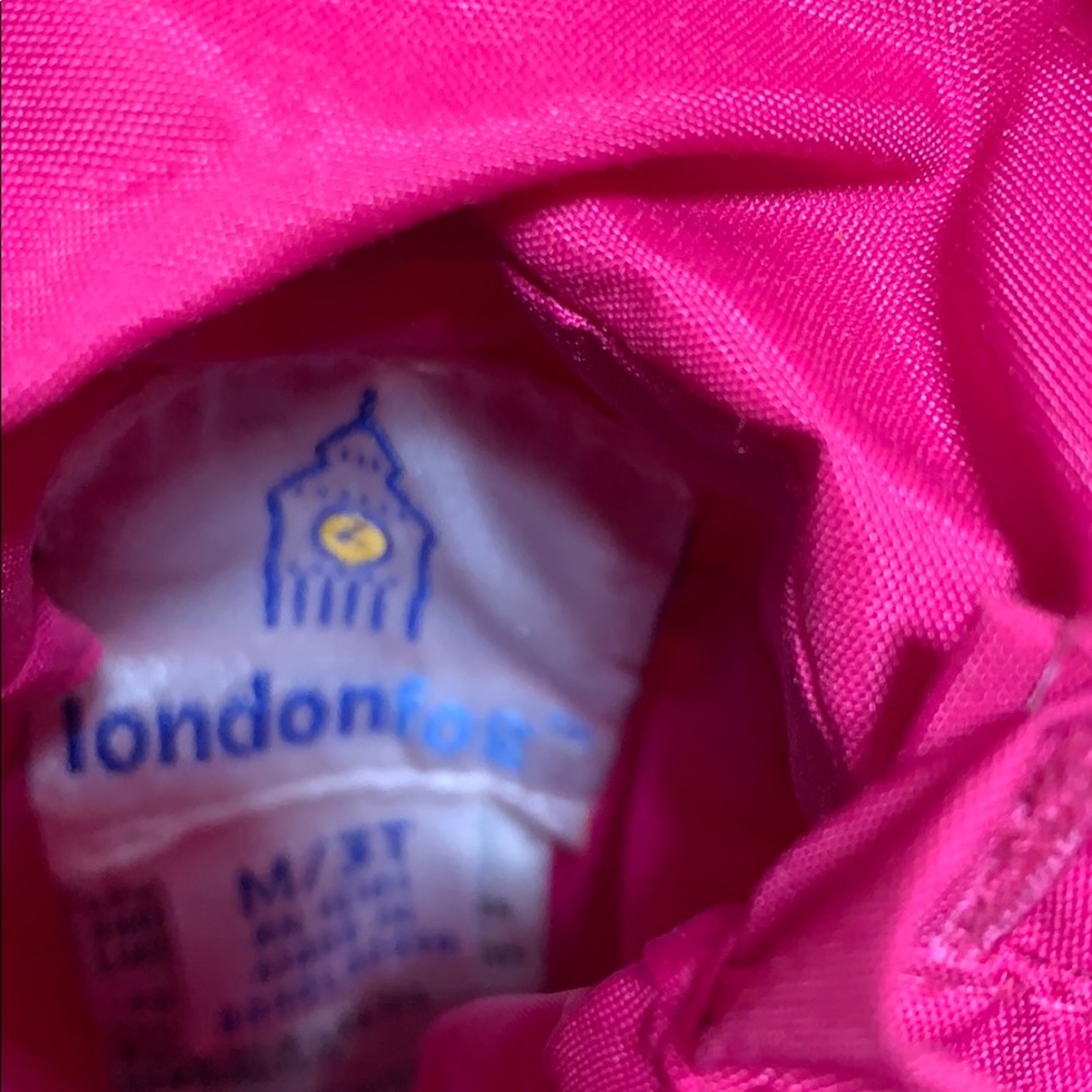 London Fog Reversible Hooded Pink Girls Jacket - Picture 9 of 9